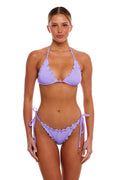 Malta Scalloped Triangle Bikini Set One-Size Side-Tie Bottom