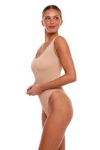 Marbella Classic One Size One Piece Swimsuit Scoop Neck