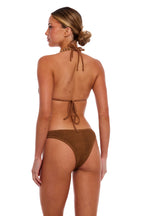 Sydney Gold Chain Cheeky One-Size Bikini Bottom with Side Chains