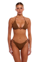Santorini Tortoise Rings Full-Coverage One-Size Adjustable Bikini Bottom