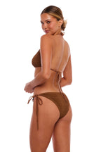 Santorini Tortoise Rings Full-Coverage One-Size Adjustable Bikini Bottom