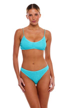 Bondi Gold Chain Bralette Bikini Top One-Size Luxe Straps