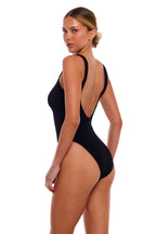 Azores U-Cut One Piece Swimsuit, Low Back, Stretch Fabric