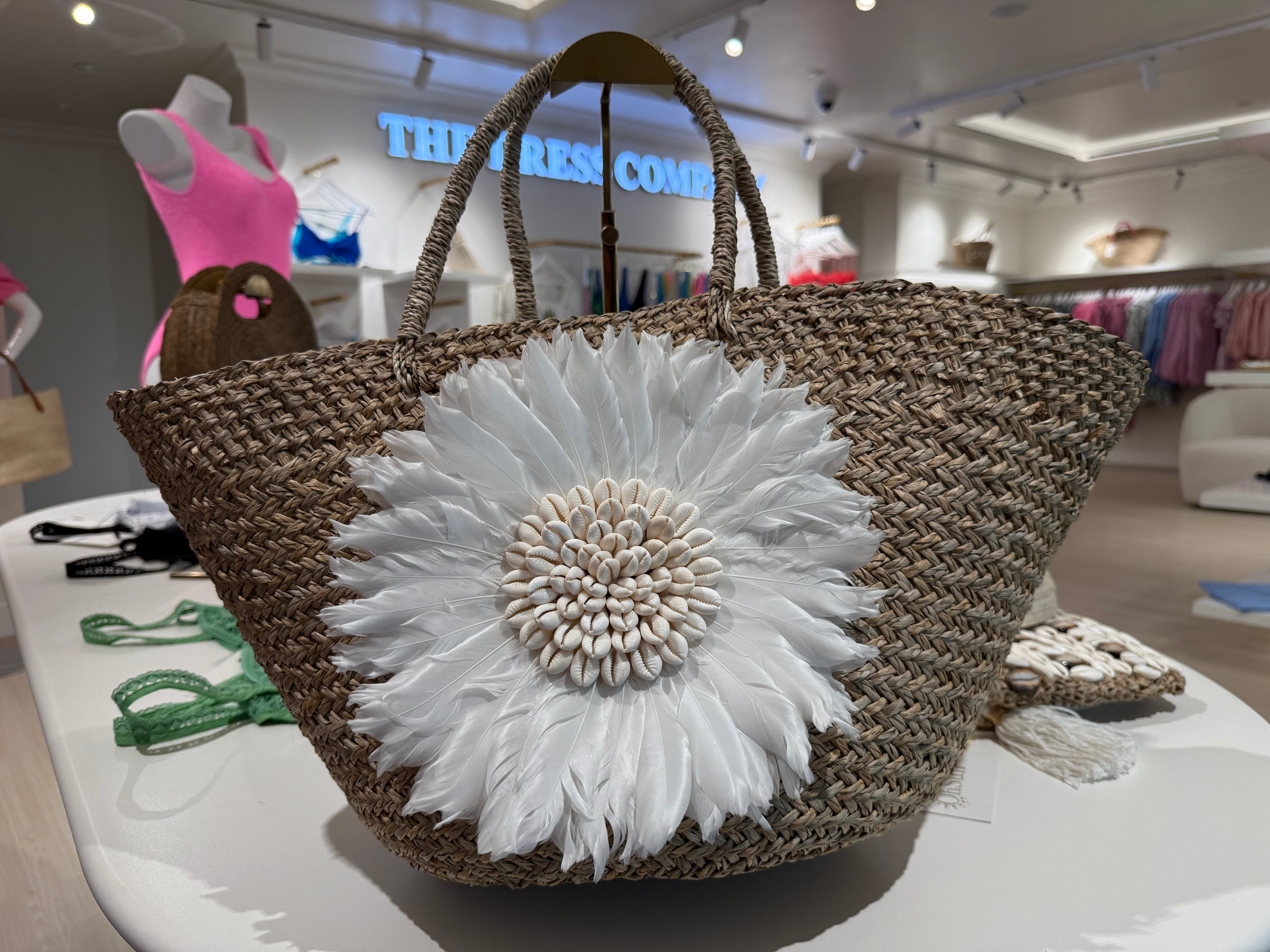 BLOOM Feather and Shell Tote