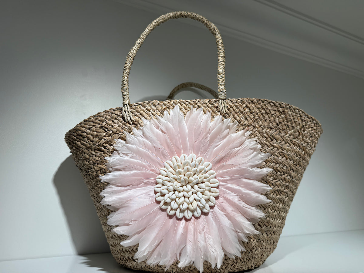 Bloom Feather & Shell Tote by OhSun