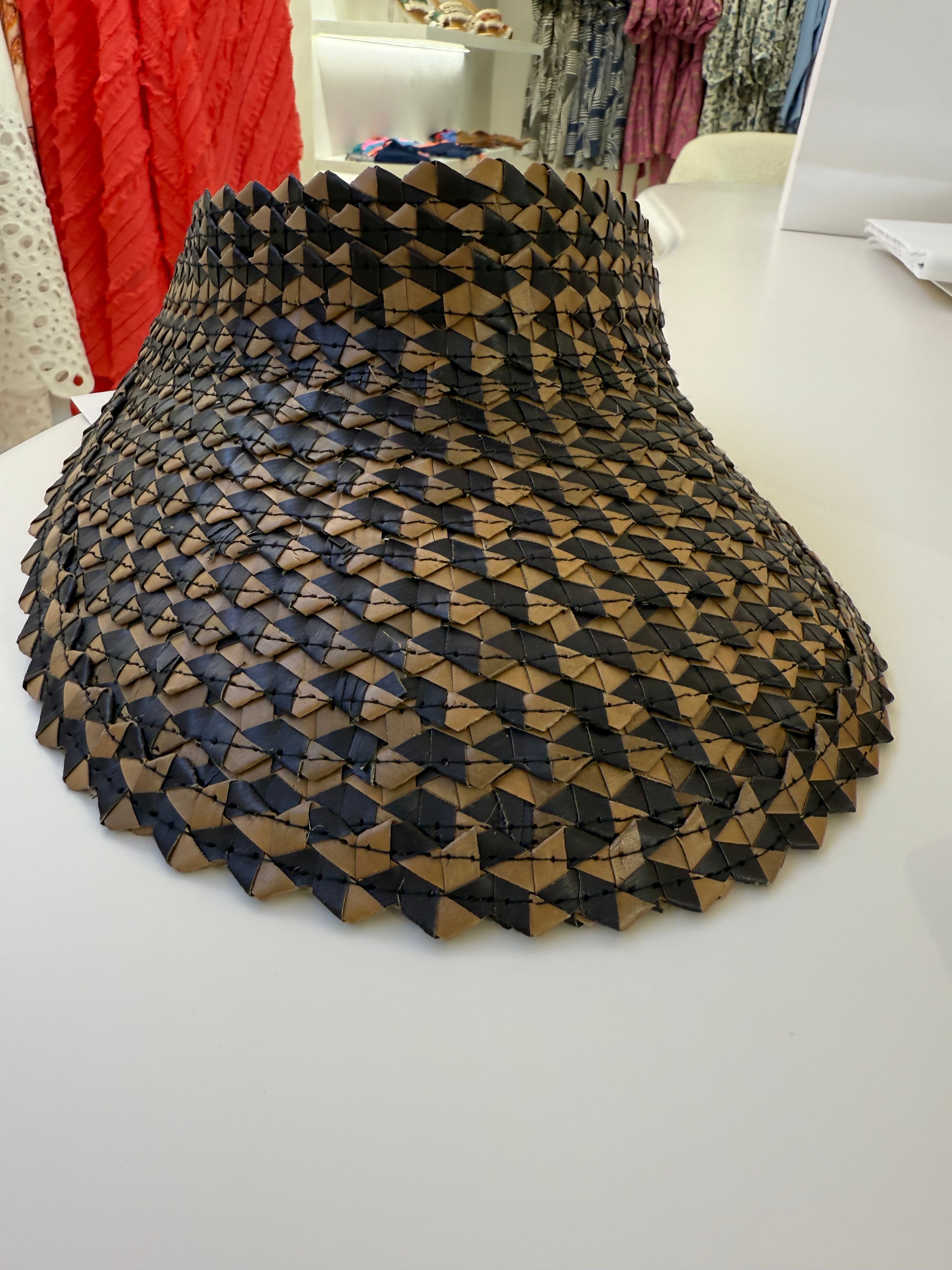 OHSUN Visor Handmade Pandan Leaf Sun Visor with Elastic Lining