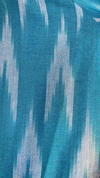 Luciana Ikat Dress Handloom Cotton Arrow Ikat Midi Style