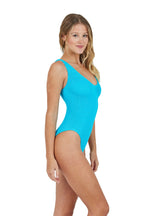 Marbella Classic One Size One Piece Swimsuit Scoop Neck
