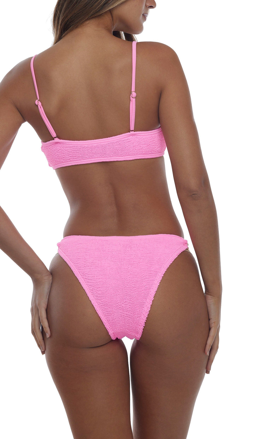 Dubai Gold Ring Bralette Bikini Set One Size Stretchy Fit