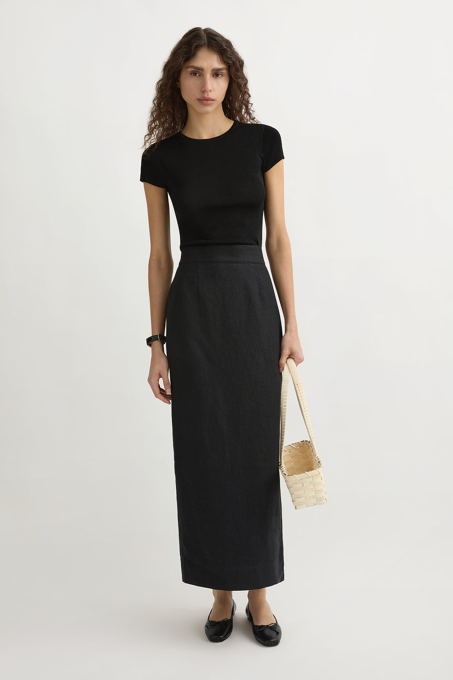 EMMA PENCIL SKIRT - BLACK