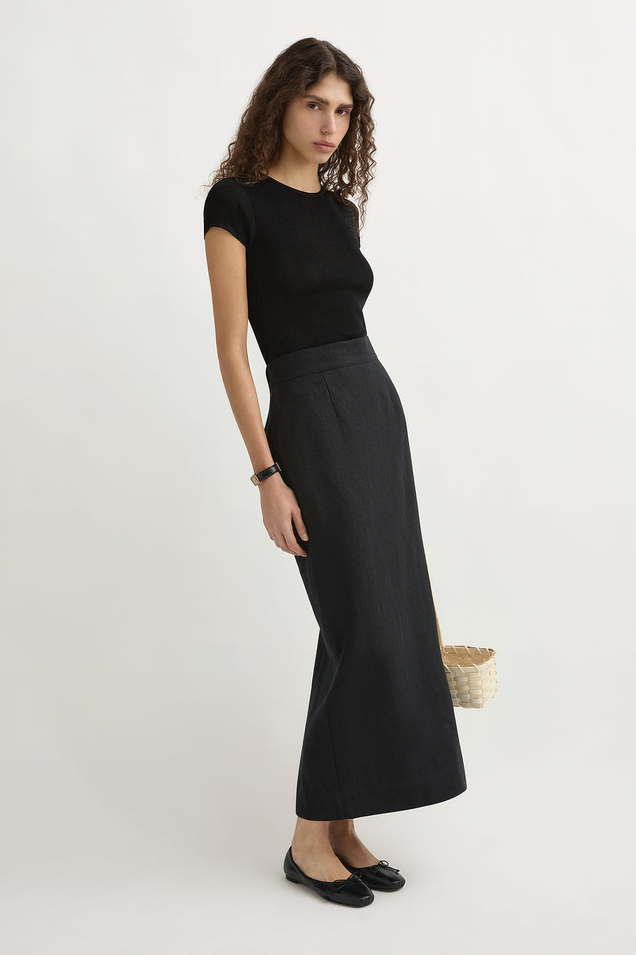 EMMA PENCIL SKIRT - BLACK