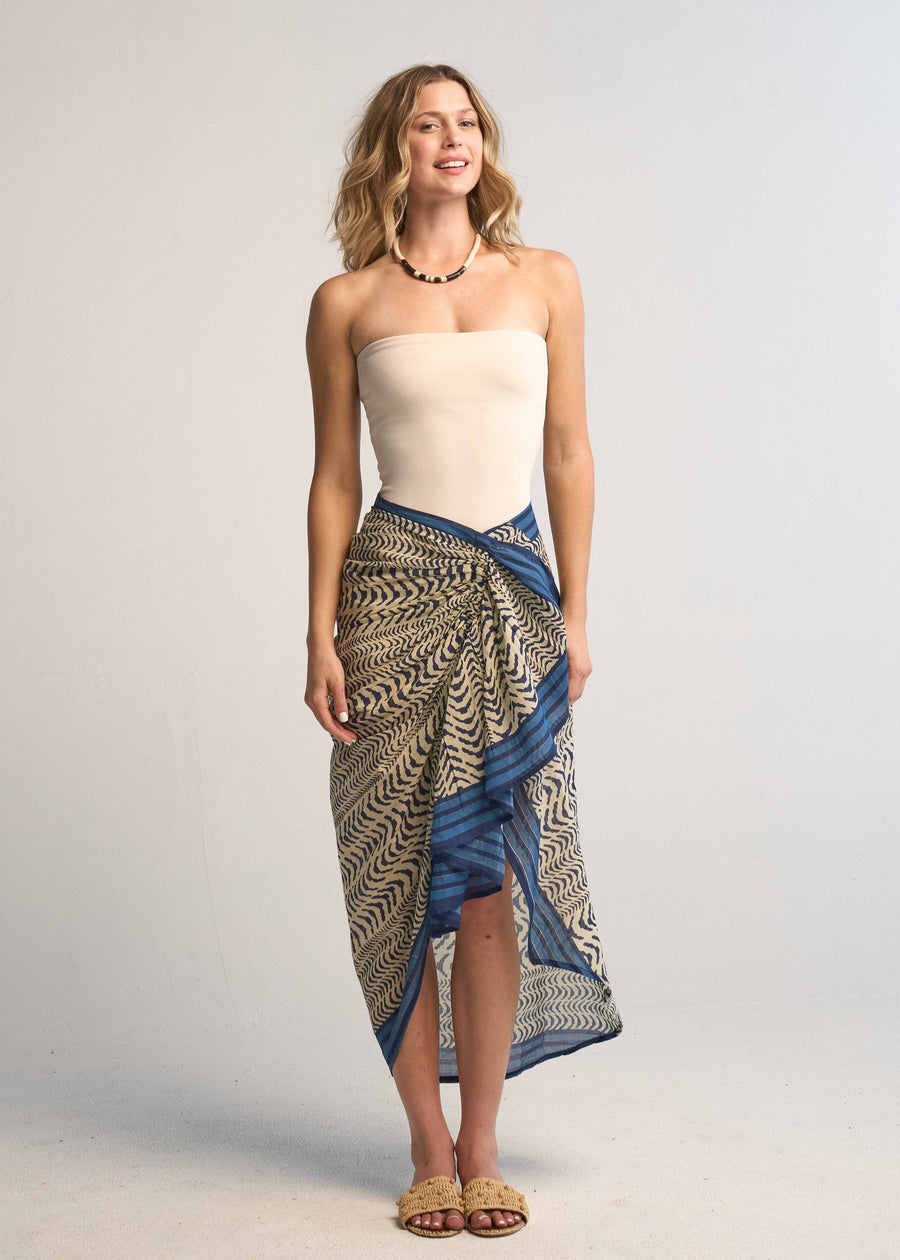 Gemma Pareo Wrap Skirt – Turquoise by Guadalupe Design