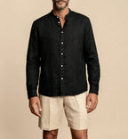 Solaro Linen Shirt – Black by Apprivió