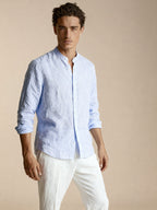 Solaro Linen Shirt – Light Blue by Apprivió
