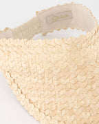 Visor Natural Lightweight Handmade Pandan Leaf Sun Visor with Lining