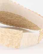 Visor Natural Lightweight Handmade Pandan Leaf Sun Visor with Lining