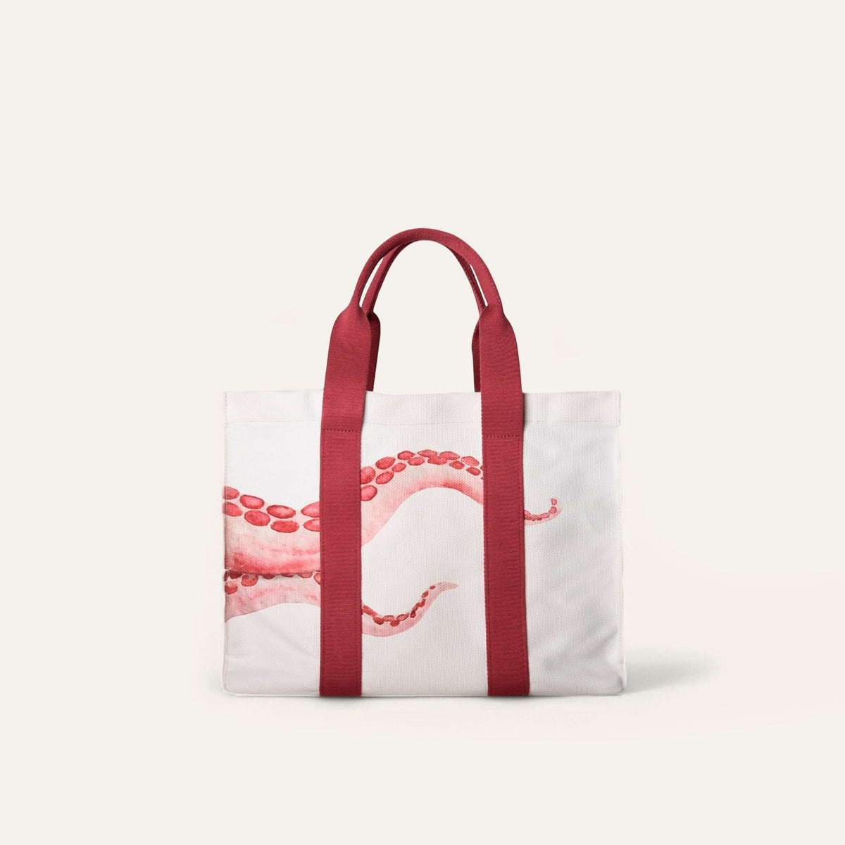 Small Octopus Print Beach Tote – Pink by Kampos