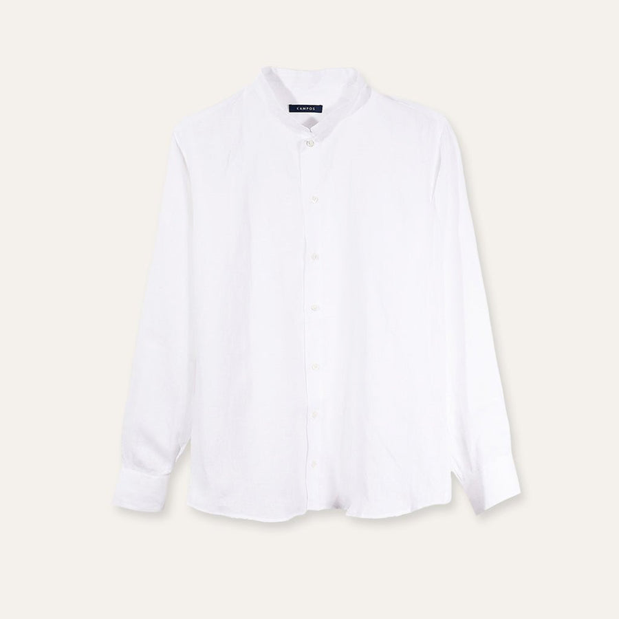 Casual Linen Shirt – White by Kampos