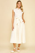 BUTTON DOWN MAXI DRESS