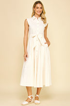 BUTTON DOWN MAXI DRESS