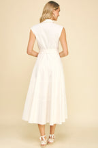 BUTTON DOWN MAXI DRESS