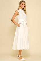 BUTTON DOWN MAXI DRESS