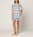 Sandy Mini Dress Verona Ethically Handmade Cotton-Linen Coastal Mini Dress